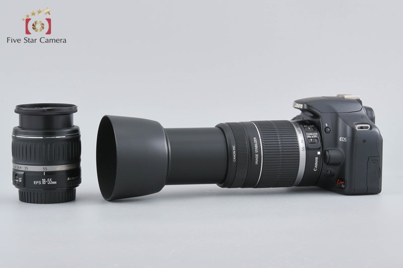 Canon EOS Kiss X2 / Rebel XSi / 450D 12.2 MP DSLR 18-55 55-250 Lenses