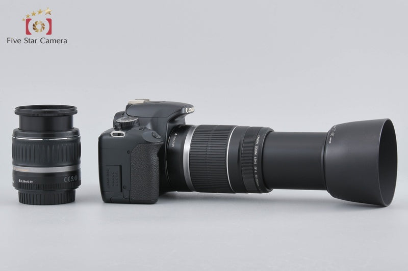 Canon EOS Kiss X2 / Rebel XSi / 450D 12.2 MP DSLR 18-55 55-250 Lenses