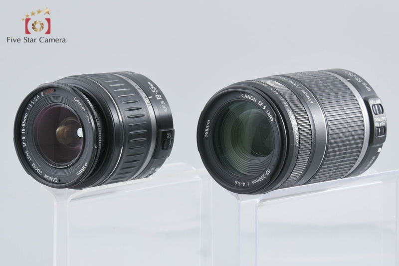 Canon EOS Kiss X2 / Rebel XSi / 450D 12.2 MP DSLR 18-55 55-250 Lenses