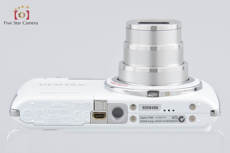 PENTAX Optio P80 White 12.1 MP Digital Camera w/ Box