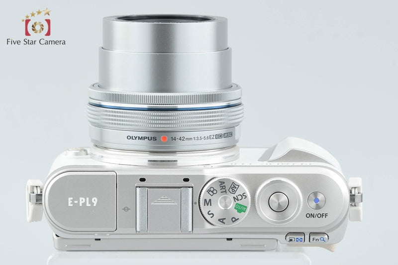 "Shutter count 645" Olympus E-PL9 White 16.1 MP Mirrorless Camera 14-42 Lens