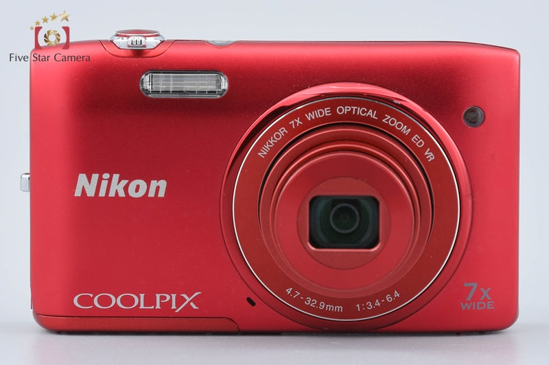 Nikon COOLPIX S3500 Raspberry Red 20.0 MP Digital Camera