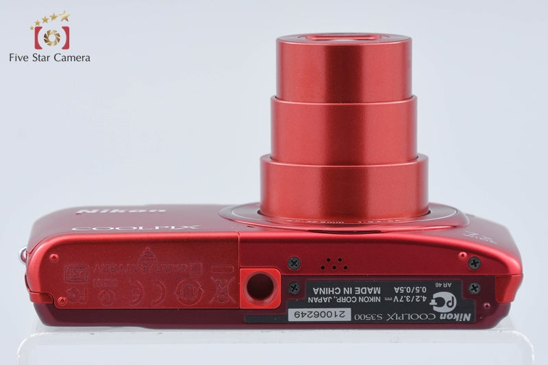 Nikon COOLPIX S3500 Raspberry Red 20.0 MP Digital Camera