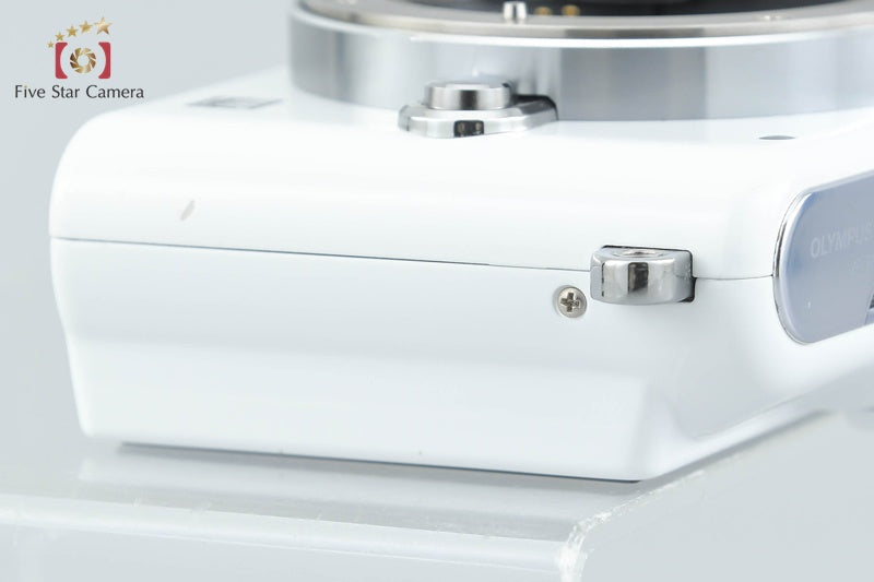 "Count 3,603" Olympus PEN mini E-PM1 White 12.3 MP Digital Mirrorless Camera