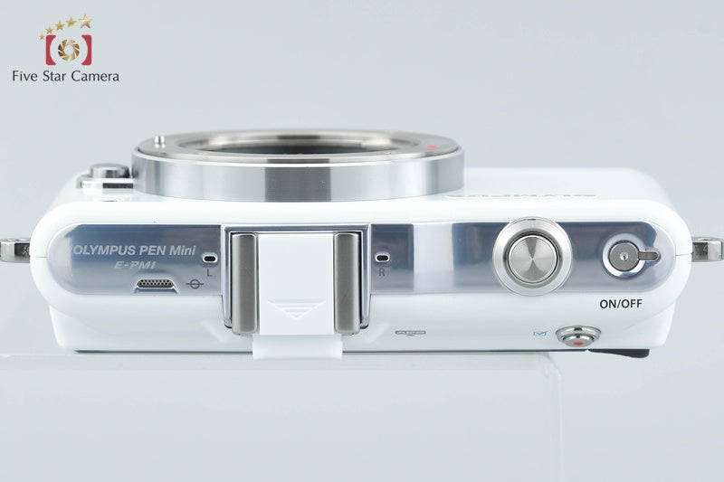 "Count 3,603" Olympus PEN mini E-PM1 White 12.3 MP Digital Mirrorless Camera