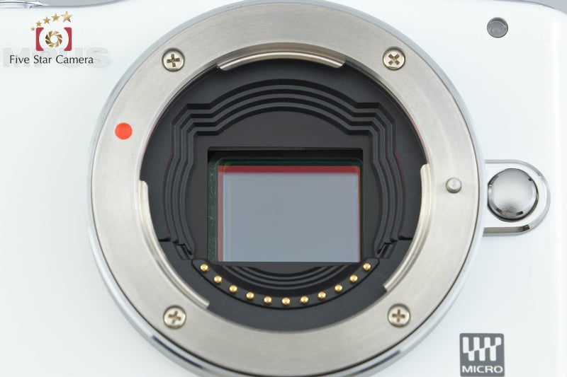 "Count 3,603" Olympus PEN mini E-PM1 White 12.3 MP Digital Mirrorless Camera