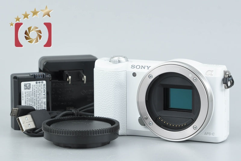 Sony α5100 ILCE-5100 White 24.3 MP Mirrorless Camera [Japanese Languag