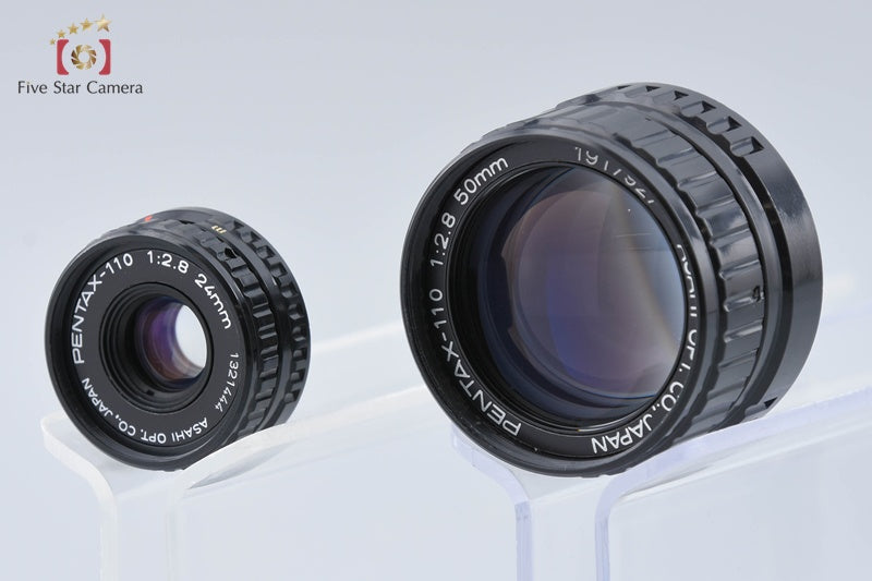 PENTAX auto 110 + 110 24mm f/2.8, 50mm f/2.8 Lenses