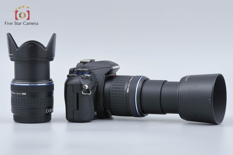 "Count 3,309" Olympus E-420 10.0 MP Digital SLR Camera 14-42 40-150 Lenses