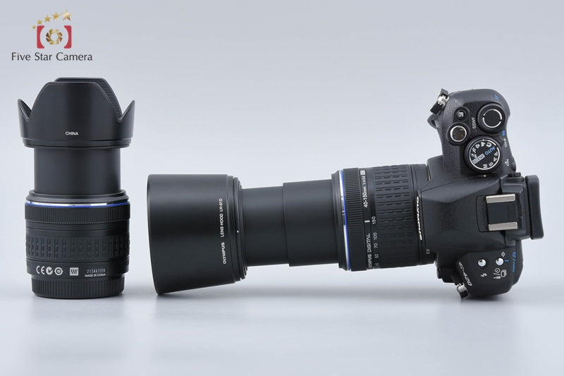 "Count 3,309" Olympus E-420 10.0 MP Digital SLR Camera 14-42 40-150 Lenses