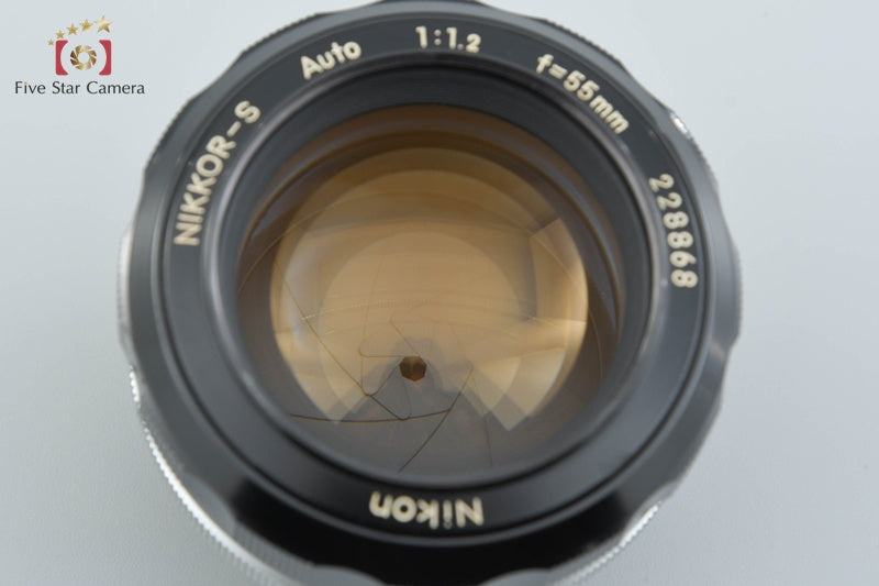 Nikon NIKKOR-S Auto 55mm f/1.2 Non Ai Lens