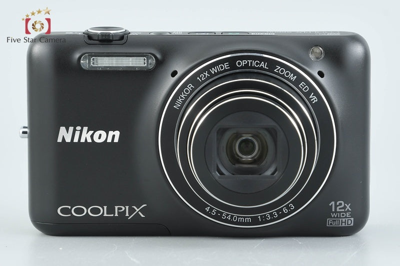 Nikon COOLPIX S6600 Black 16.0 MP Digital Camera w/ Box