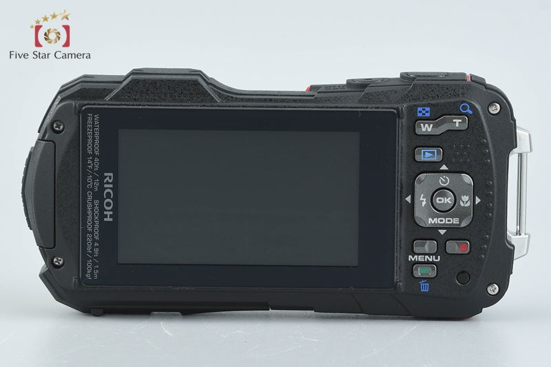 "Count 4" Ricoh PENTAX WG-30 Vermilion Red 16.0 MP Waterproof Action Camera