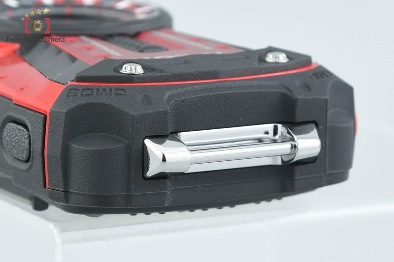 "Count 4" Ricoh PENTAX WG-30 Vermilion Red 16.0 MP Waterproof Action Camera