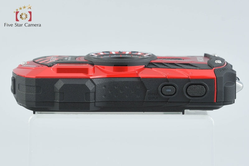 "Count 4" Ricoh PENTAX WG-30 Vermilion Red 16.0 MP Waterproof Action Camera