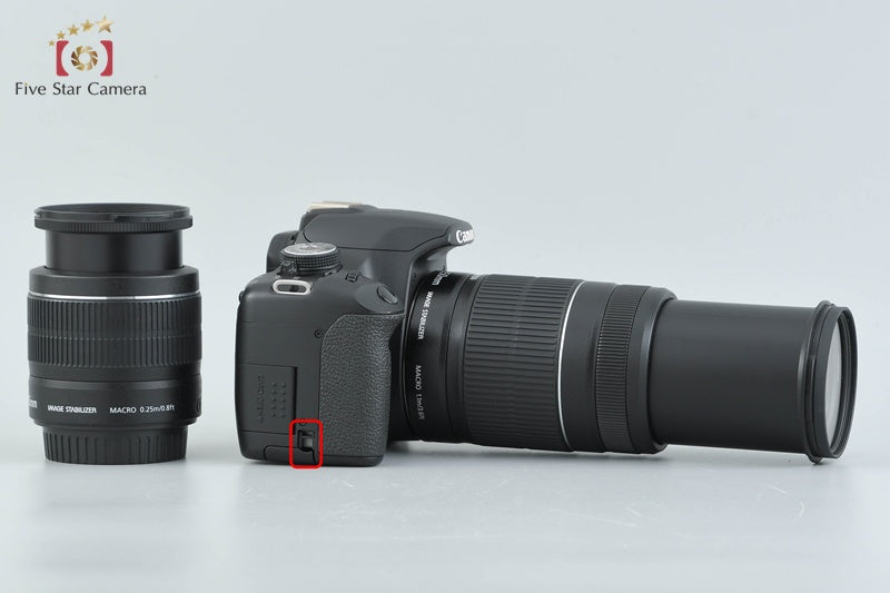 Canon EOS Kiss X3 / Rebel T1i / 500D 15.1 MP DSLR EF-S 18-55 55-250 Lenses