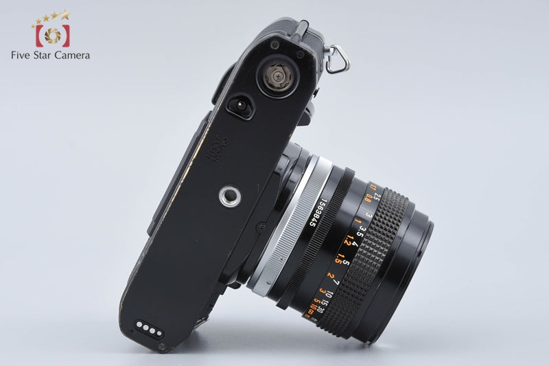 Canon AE-1 PROGRAM Black 35mm SLR Film Camera + FD 50mm f/1.4 S.C.C.