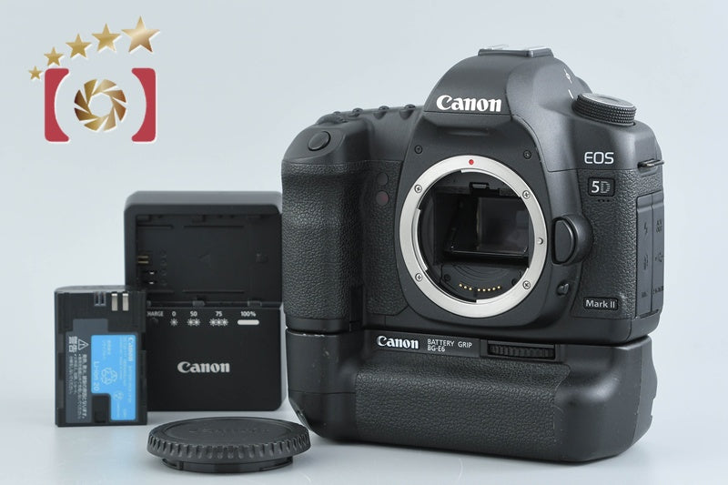 Canon EOS 5D Mark II 21.1 MP Full Frame DSLR Camera + BG-E6 Battery Grip