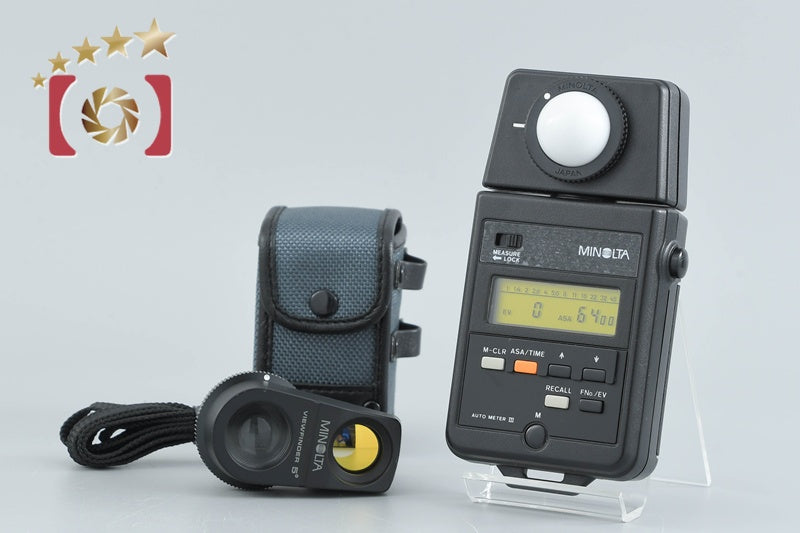 Minolta AUTO METER III Flash Light Meter + Viewfinder 5°