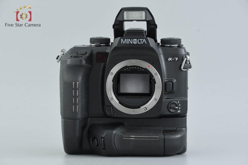 Minolta α-7 Maxxum 7 Dynax 7 35mm SLR Film Camera Body w/ VC-7 Battery grip