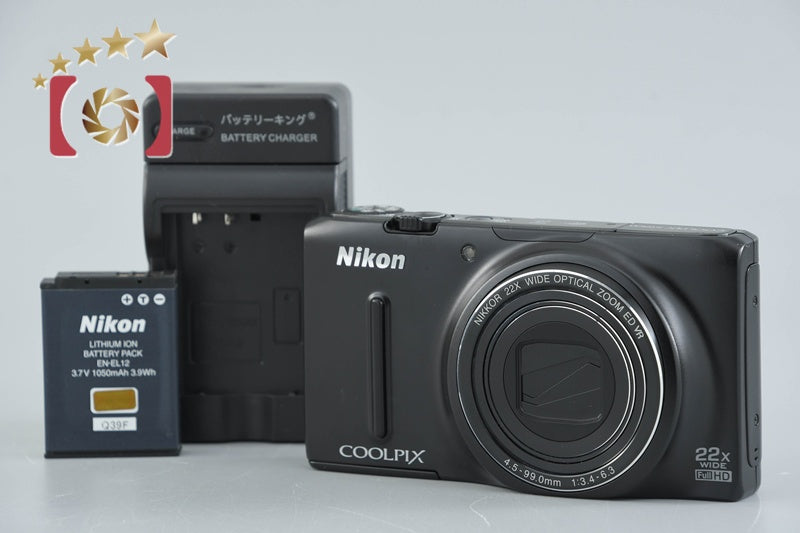 Nikon COOLPIX S9500 Matt Black 18.1 MP Digital Camera