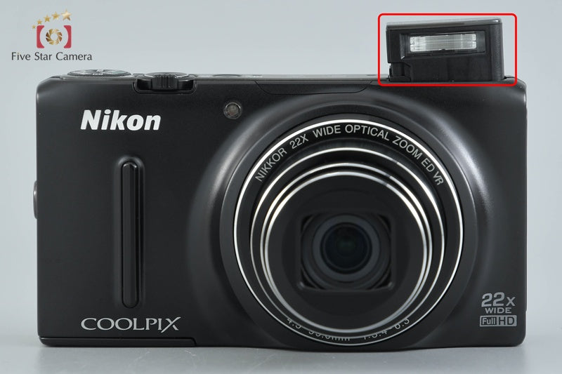 Nikon COOLPIX S9500 Matt Black 18.1 MP Digital Camera