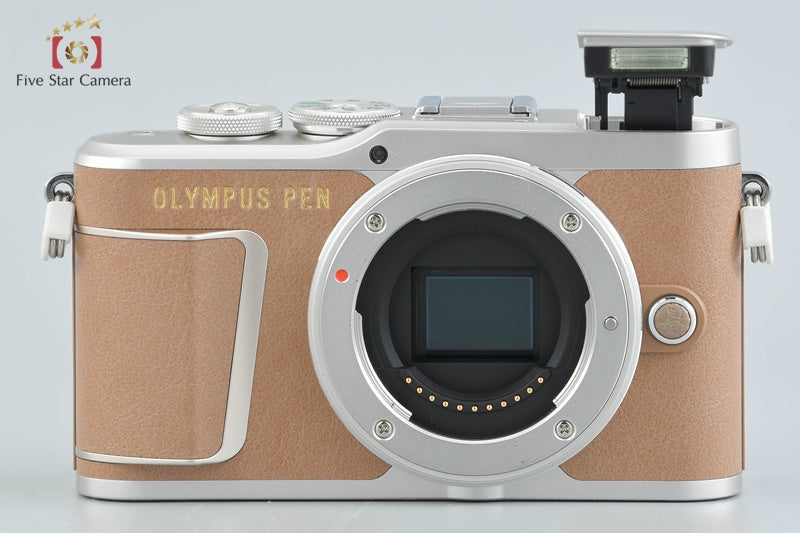 "Count 1,229" Olympus PEN E-PL9 Brown 16.1 MP 14-42 40-150 Lenses w/ Box