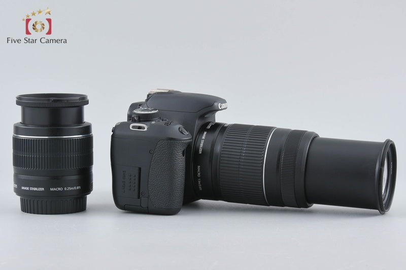 Canon EOS Kiss X5 / Rebel T3i / 600D 18.0 MP 18-55 55-250 Lenses w/ Box