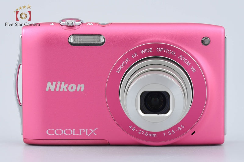 Nikon COOLPIX S3300 Strawberry Pink 16.0 MP Digital Camera