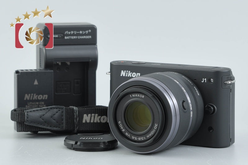 "Shutter count 369" Nikon 1 J1 Black 10.1 MP Digital Camera 30-110 Lens