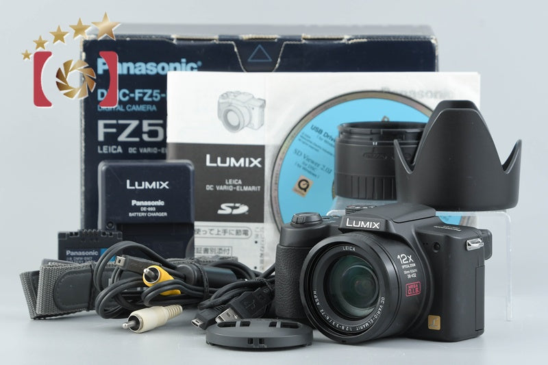 Panasonic LUMIX DMC-FZ5 Black 5.0 MP Digital Camera w/ Box
