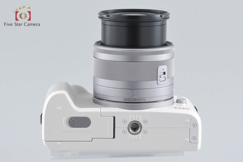 Canon EOS Kiss M / M50 White 24.0 MP 15-45 IS STM Lens