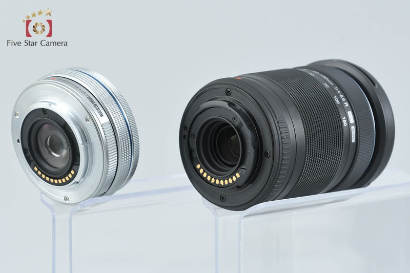 "Count 182" Olympus OM-D E-M10 Mark II Silver 16.1 MP 14-42 40-150 Lenses