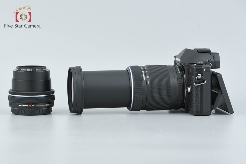 "Count 390" Olympus OM-D E-M10 Mark III Black 16.1 MP 14-42 40-150 Lenses w/ Box
