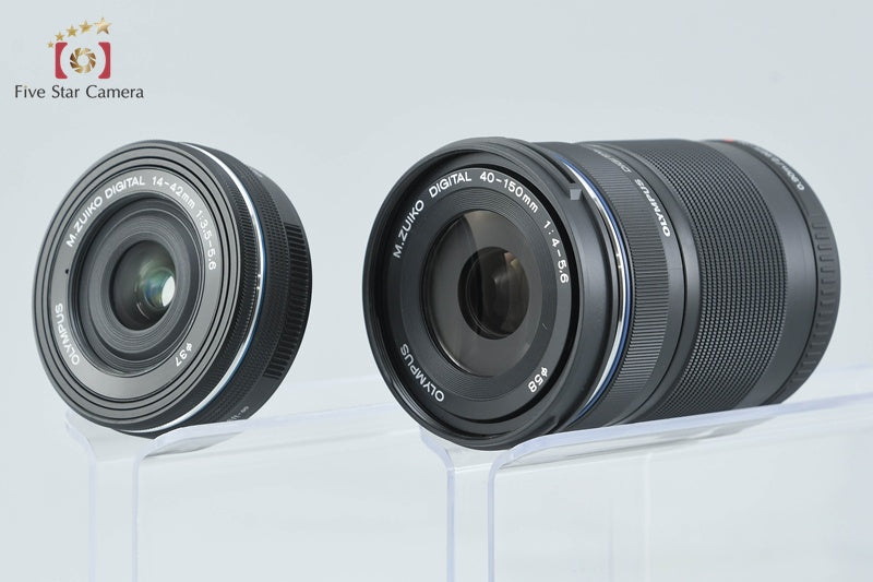 "Count 390" Olympus OM-D E-M10 Mark III Black 16.1 MP 14-42 40-150 Lenses w/ Box
