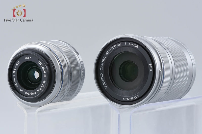 "Count 1,103" Olympus PEN Lite E-PL2 Champagne Gold 12.3 MP 14-42 40-150 Lenses