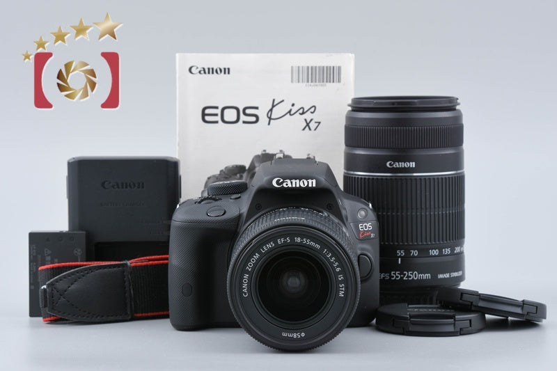"Count 588" Canon EOS Kiss X7 / Rebel SL1 / 100D 18.0 MP 18-55 55-250 Lenses