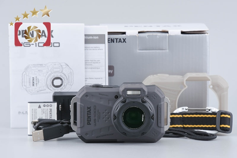 Ricoh PENTAX WG-1000 Glay 16.3 MP Waterproof Action Camera w/ Box