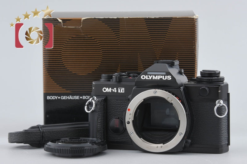 Olympus OM-4Ti Black 35mm SLR Film Camera Body w/ Box