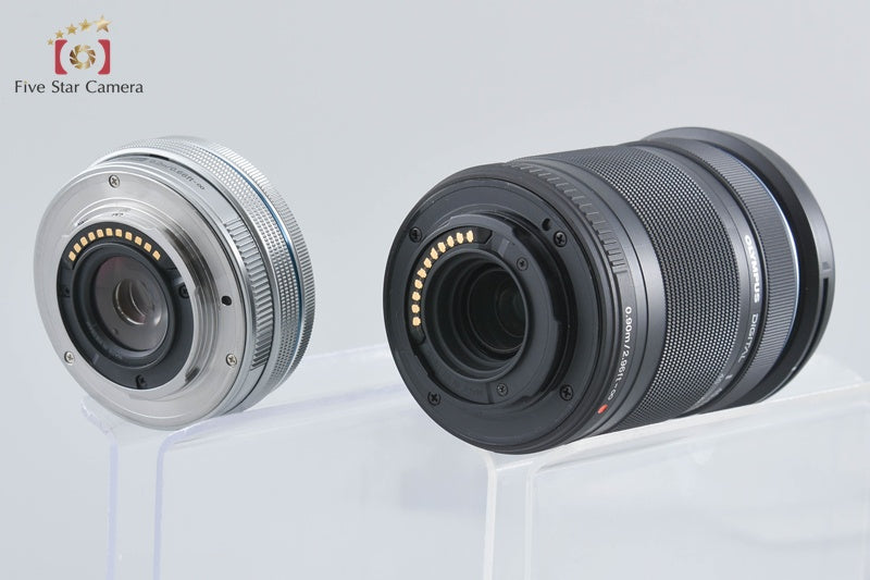 "Count 2,108" Olympus OM-D E-M10 Mark III Silver 16.1MP 14-42 40-150 Lens w/ Box