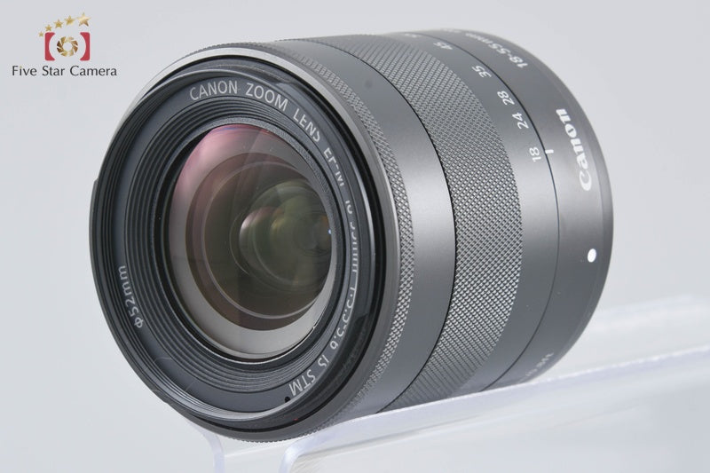 Canon EOS M Red 18.0 MP Mirrorless Camera EF-M 18-55 IS STM Lens
