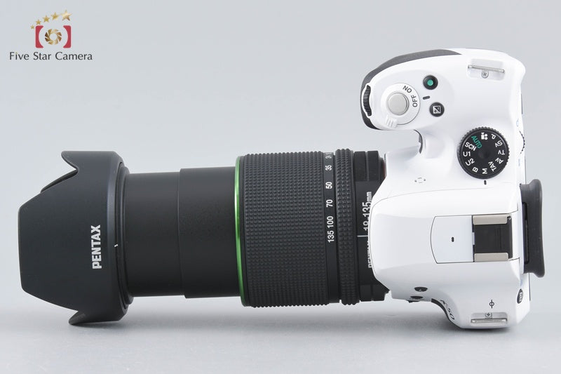 Count 1,727 Pentax K-50 White 16.3 MP Digital SLR Camera 18-135 WR Lens w/ Box