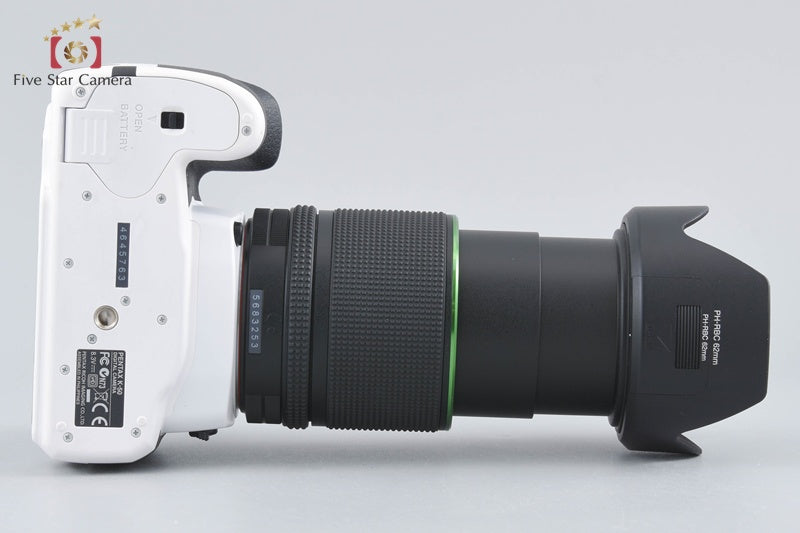 Count 1,727 Pentax K-50 White 16.3 MP Digital SLR Camera 18-135 WR Lens w/ Box