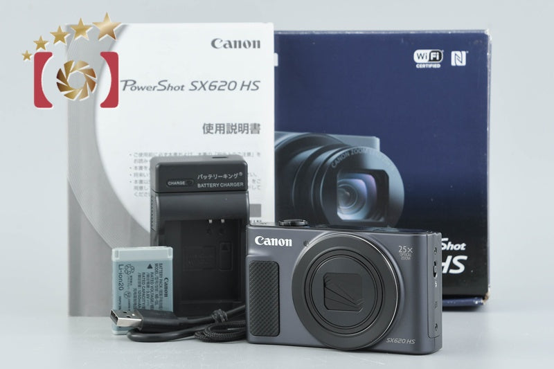 Canon PowerShot SX620 HS Black 20.2 MP Digital Camera w/ Box