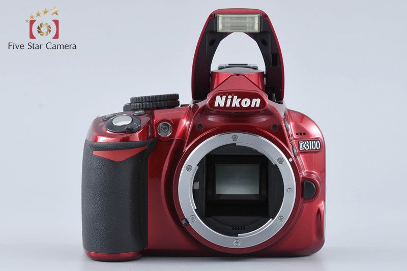 "Count 1,769" Nikon D3100 Red 14.2 MP Digital SLR Camera 18-55 VR Lens w/ Box