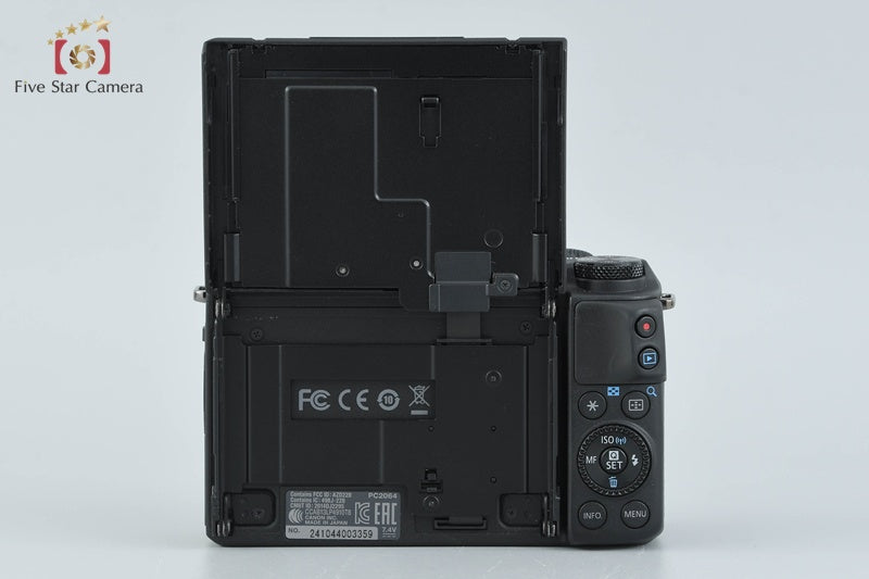 Canon EOS M3 Black 24.2 MP Digital Camera EF-M 15-45 55-200 Lenses