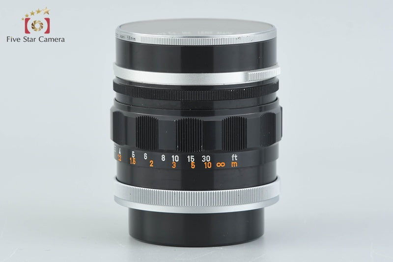 Canon FL 58mm f/1.2 FD Mount Lens