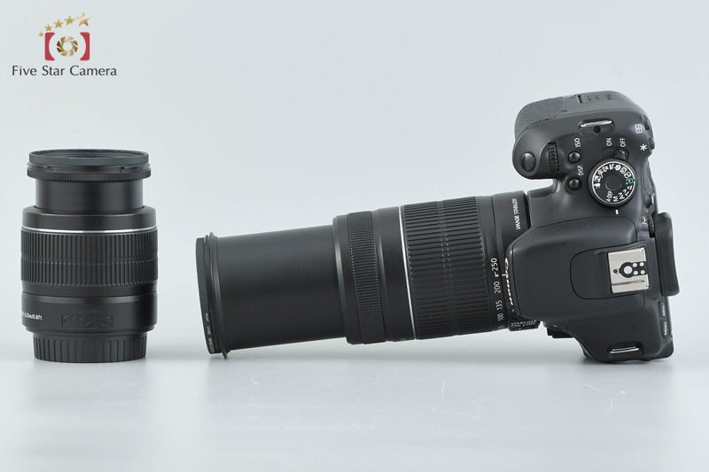 Canon EOS Kiss X5 / Rebel T3i / 600D 18.0 MP 18-55 55-250 Lenses