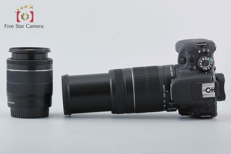Canon EOS Kiss X7 / Rebel SL1 / 100D 18.0 MP DSLR 18-55 55-250 Lenses w/ Box