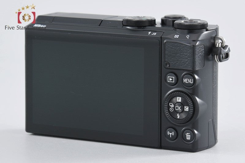 "Count 4,297" Nikon 1 J5 Black 20.8 MP Digital Camera + 1 NIKKOR 18.5mm f/1.8